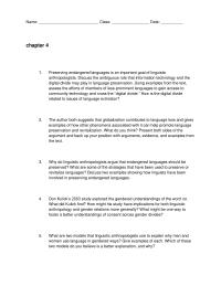 Anthropology Chapter 4 The Idea That Different Languages Shape Different