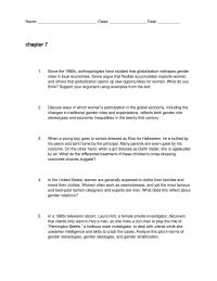 Anthropology Chapter 7 Biology And Culture Both Constantly Affect Our