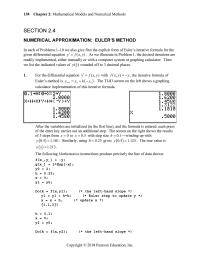 Chapter 2 either manually or with a computer system or graphing