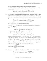Chapter 4&nbsp;Because the volume of liquid&nbsp;in the tank