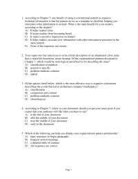 Business Communication Chapter 7 Which Factor Should Influence The Organizational Pattern