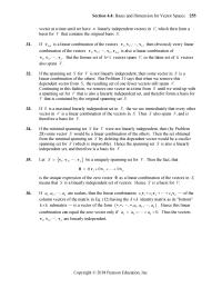 Chapter 4 has it that a homogeneous linear system Ax