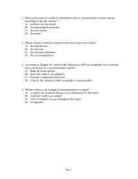 Business Communication Chapter 18 Computer Services Directors Recommendations Because The Ceo