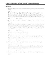 Marketing Chapter 6 Companies selling consumer products are especially&nbsp;