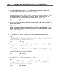 Marketing Chapter 11 Are Used For Intercontinental Transportation