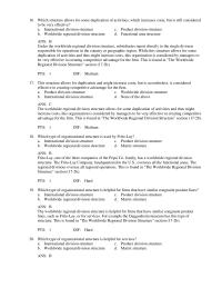 Marketing Chapter 17 Which structure allows for some duplication