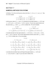 Chapter 7 calculate the intermediate slopes and Runge-Kutta