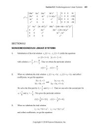 Chapter 8 The coefficient matrix of the associated homogeneous