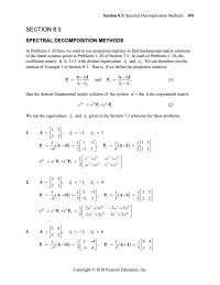 Chapter 8 we want to use projection matrices to find
