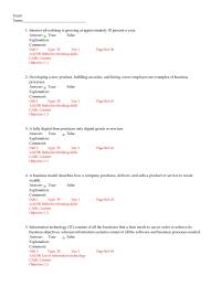 Management Chapter 1 Information systems literacy describes the behavioral