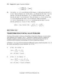 Chapter 10 we give first the transformed differential