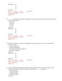 Management Chapter 9 Customer relationship management applications dealing with&nbsp;