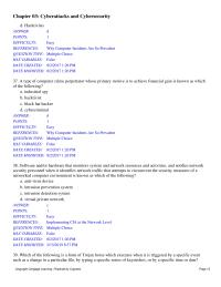 Business Ethics Chapter 3 A type of computer crime perpetrator whose primary
