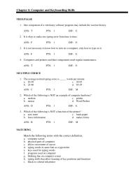 Veterinary Medicine Chapter 4 One component of a veterinary software program may