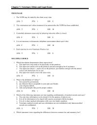Veterinary Medicine Chapter 7 The VCPR may be ended by the client at any time