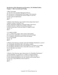 Management Chapter 3 The Insurance Mechanism Would Become The Largest