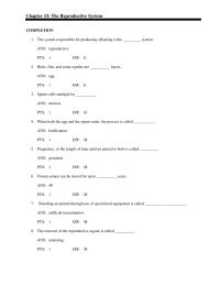 Veterinary Medicine Chapter 33 A uterine that fills with pus is an emergency