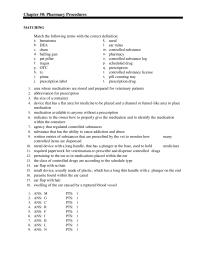 Veterinary Medicine Chapter 50 Pharmacy Procedures Matching Match The