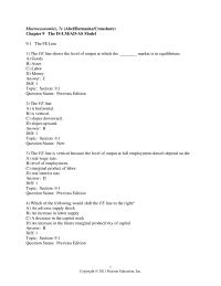 Economics Chapter 9 In the classical model of the labor market