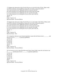 Economics Chapter 9 Given The Feds Policy What Would Happen in