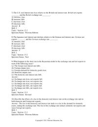 Economics Chapter 13 The U.S. real interest rate rises relative&nbsp;