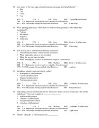 Management Chapter 11 How does positive reinforcement become extinction