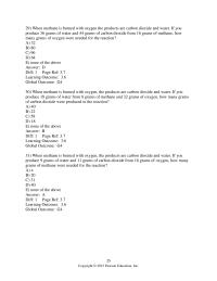 Chemical Engineering Chapter 3 how many grams of oxygen were needed for&nbsp;