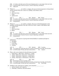 Management Chapter 14 What is the correct formula for the performance formula