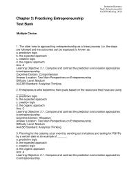 Entrepreneurship Chapter 02 The older view to approaching entrepreneurship as a linear