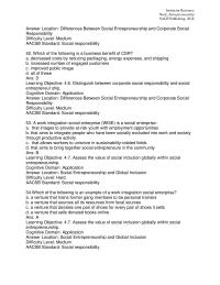 Entrepreneurship Chapter 04 Which of the following is an example of a work integration