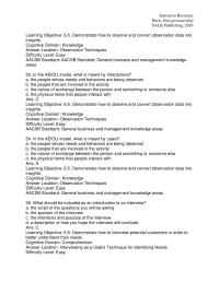 Entrepreneurship Chapter 06 Which of the following represents an open-ended question