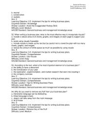 Entrepreneurship Chapter 09 Implement the tips for writing business plans