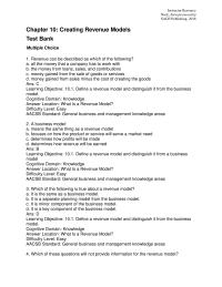 Entrepreneurship Chapter 10 What are the two types of costs that should be
