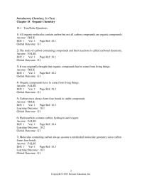 Chemical Engineering Chapter 18 All organic molecules contain carbon but not all