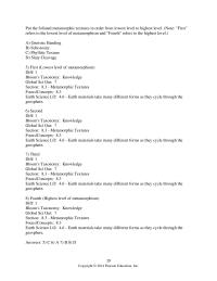 Physics Chapter 8 Put The Foliated Metamorphic Textures Order From