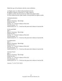 Physics Chapter 9 Hollows left by dissolved fossils are filled with