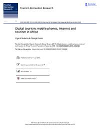 Tourism Recreation Research