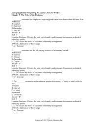 Management Chapter 5 Churn reduction involves the reduction in the loss of