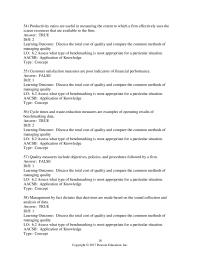Management Chapter 6 Outcome Discuss The Total Cost Quality And