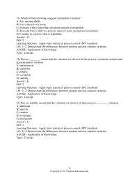 Management Chapter 11 Although charts generally are preferred for variables data