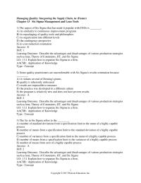 Management Chapter 13 Define Measure Analyze Improve Control Design Measure