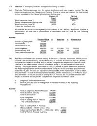 Accounting Chapter 3 The cost per equivalent unit totaled $0.80 for material