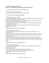 Economics Chapter 11 Suppose the Asian financial crisis decreased U.S. exports