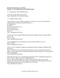 Economics Chapter 13 Mexico Wanted The United States Lower Its