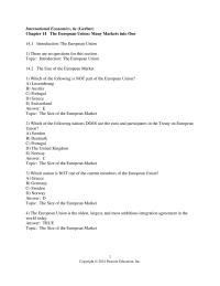 Economics Chapter 14 topic The Third Wave Deepening The Maastricht