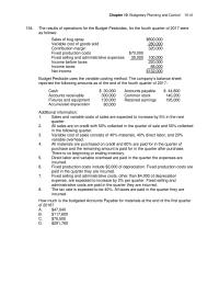 Accounting Chapter 10 Budgetary Planning And Control 1047 Matching