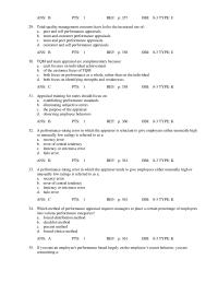 Human Resources Chapter 8 A feedback training program for performance appraisal raters