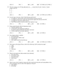 Human Resources Chapter 9 A quantitative job evaluation procedure that determines a job’s relative