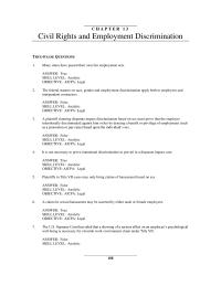 Management Chapter 13 Ada Employer May Not Take Into Consideration