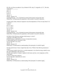 Chemistry Chapter 2 How many Joules of heat are required to raise